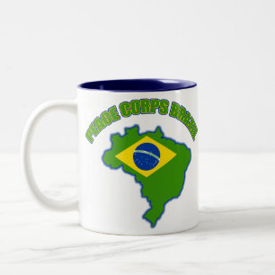 Fredkår Brasilien Två-Tonad Mugg