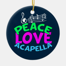 Fredkärlek Acapella Julgransprydnad Keramik