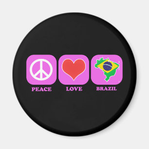 Fredkärlek Brasilien Magnet