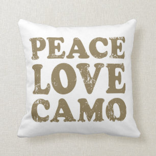 Fredkärlek Camo Kudde