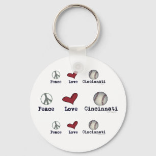 Fredkärlek Cincinnati Keychain Nyckelring