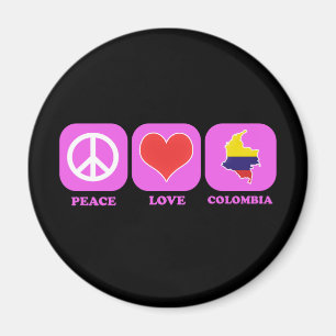 Fredkärlek Colombia Magnet