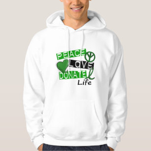 FREDKÄRLEK DONERAR LIV SWEATSHIRT MED LUVA
