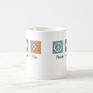 Fredkärlek filmar kaffemugg