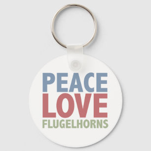 Fredkärlek Flugelhorns Nyckelring