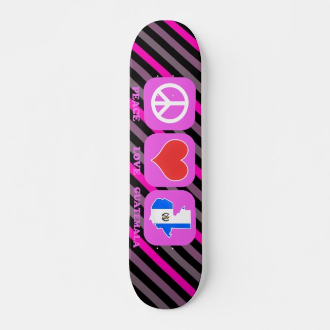 Fredkärlek Guatemala Old School Skateboard Bräda 21,6 Cm (Framsida)