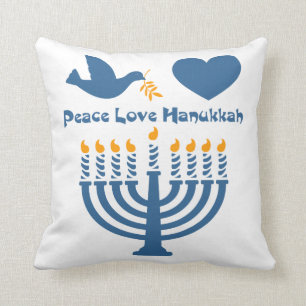 Fredkärlek Hanukkah Kudde