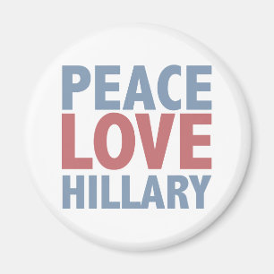 Fredkärlek Hillary Magnet