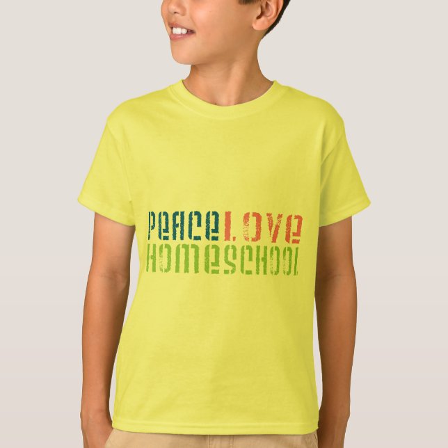 Fredkärlek Homeschool Tee Shirt (Framsida)