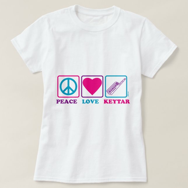 Fredkärlek Keytar Tee Shirt (Design framsida)