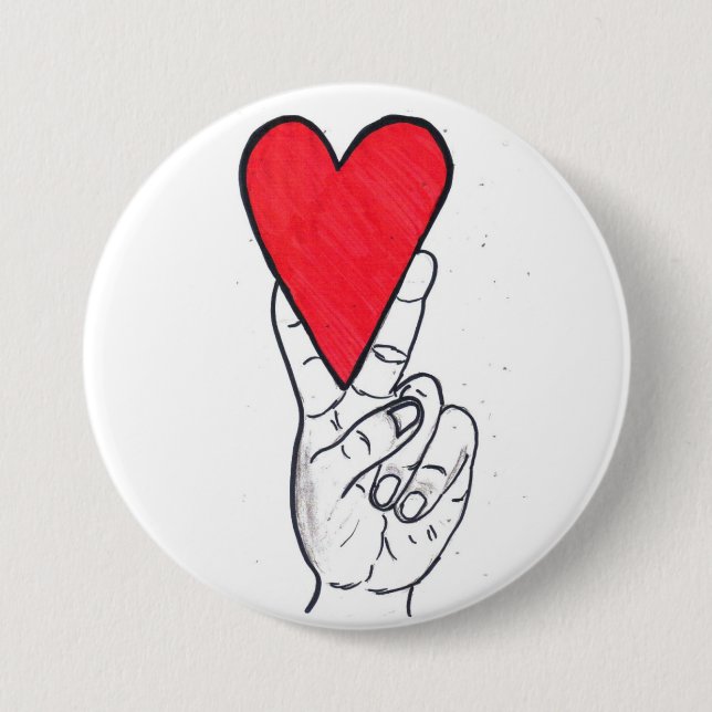 Fredkärlek knäppas stort knapp (Framsida)