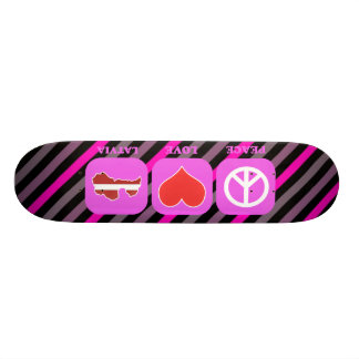 Fredkärlek Lettland Old School Skateboard Bräda 18 Cm