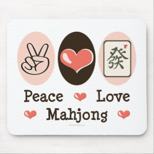 Fredkärlek Mahjong Mousepad Musmatta