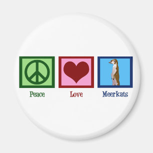 Fredkärlek Meerkats Magnet