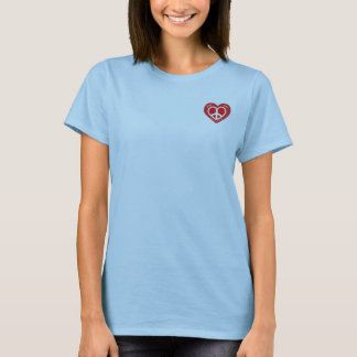 Fredkärlek N Happines 2-Ladies bästa Sketti Tee Shirt