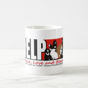 fredkärlek och björnar kaffemugg