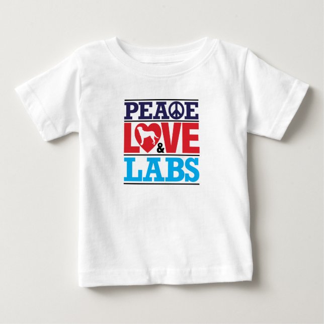 Fredkärlek och labb t-shirt (Framsida)