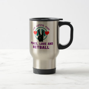 Fredkärlek och Netball. Resemugg