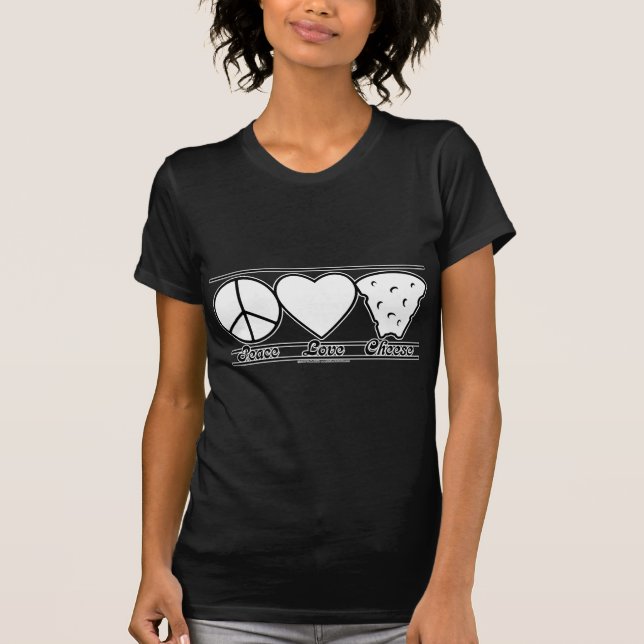 Fredkärlek och ost tee shirt (Framsida)