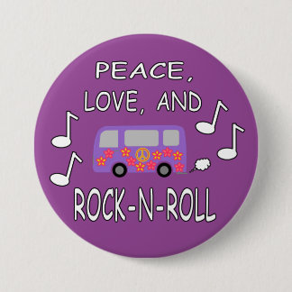 Fredkärlek och Sten-N-Rulle buss Knapp