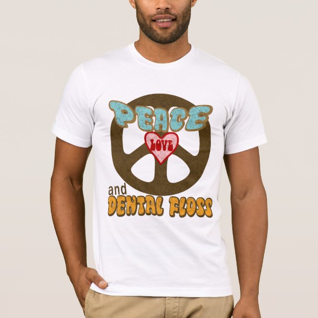 Fredkärlek och tandtråd tee (Framsida)