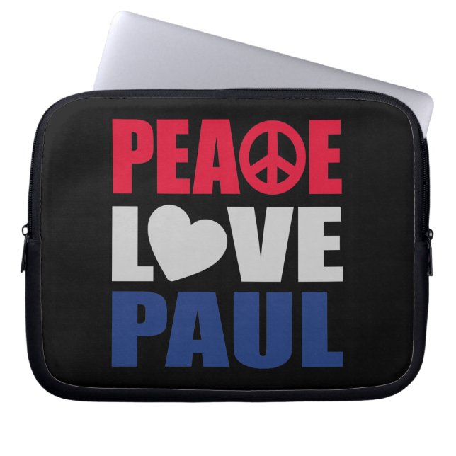 Fredkärlek Paul Laptop Sleeve (Framsidan)