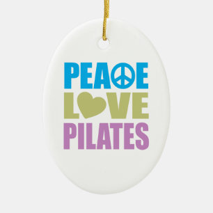 Fredkärlek Pilates Julgransprydnad Keramik