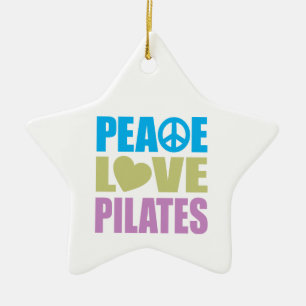 Fredkärlek Pilates Julgransprydnad Keramik