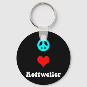 Fredkärlek Rottweiler Nyckelring