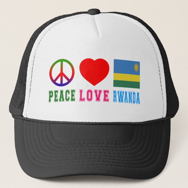 Fredkärlek Rwanda Truckerkeps (Framsida)