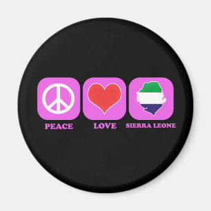 Fredkärlek Sierra Leone Magnet
