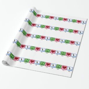 Fredkärlek skidar presentpapper