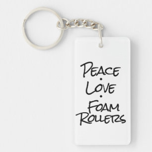 Fredkärlek skummar rullar Keychain