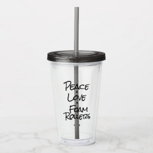 Fredkärlek skummar rullar take away mugg
