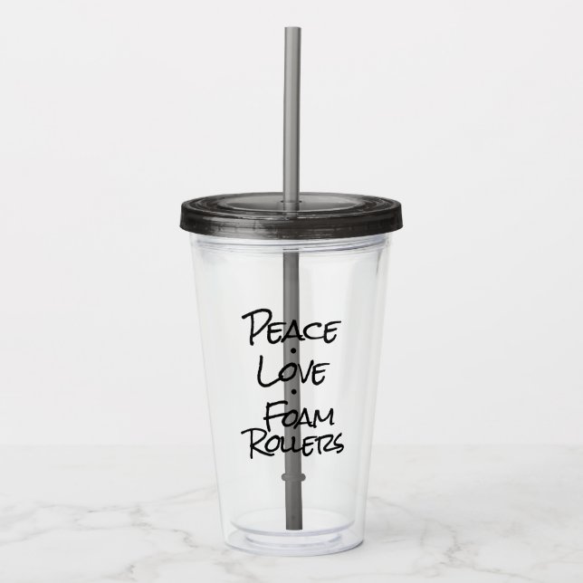 Fredkärlek skummar rullar take away mugg (Framsida)