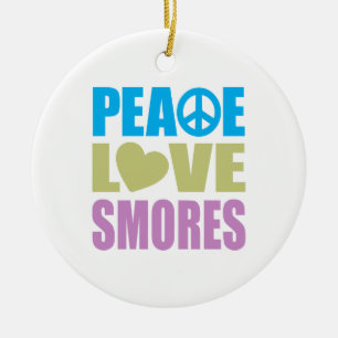 Fredkärlek Smores Julgransprydnad Keramik
