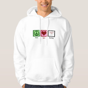 Fredkärlek som bowlar ligan hoodie