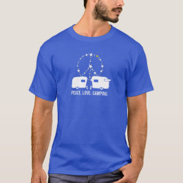Fredkärlek som campar - rolig RV-släpTshirt Tee
