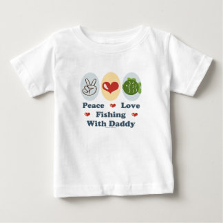 Fredkärlek som fiskar med den begynna T skjortan T-shirt