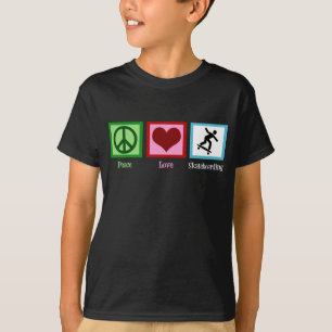 Fredkärlek som Skateboarding Tee