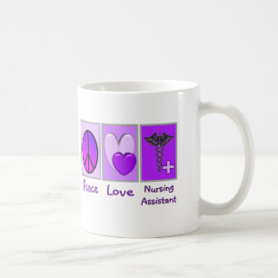 Fredkärlek som vårdar assistenten kaffemugg