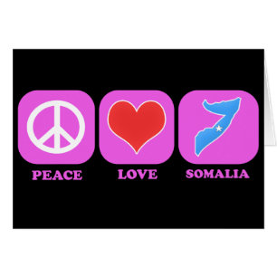 Fredkärlek Somalia Hälsningskort