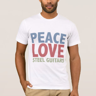 Fredkärlek stålsätter gitarrer t-shirt