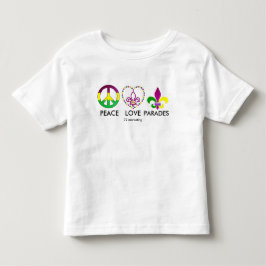 FREDKÄRLEK STÅTAR den Mardi Gras skjortan T-shirt