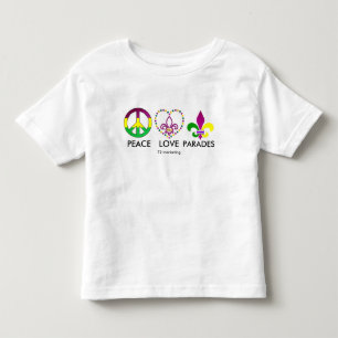 FREDKÄRLEK STÅTAR den Mardi Gras skjortan Tee