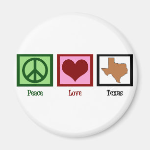 Fredkärlek Texas Magnet