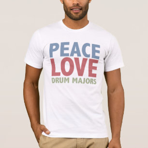 Fredkärlek trummar ha som huvudämne tee shirt