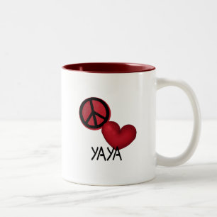Fredkärlek YaYa Två-Tonad Mugg