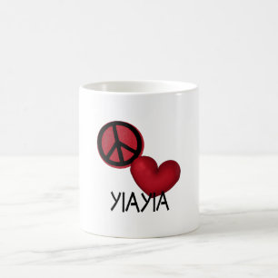 Fredkärlek YiaYia Kaffemugg