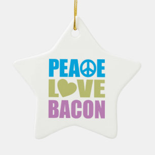 Fredkärlekbacon Julgransprydnad Keramik